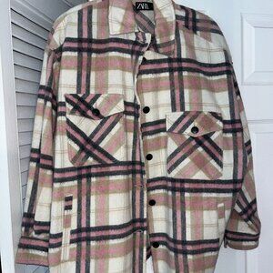 Plaid Pink Coat